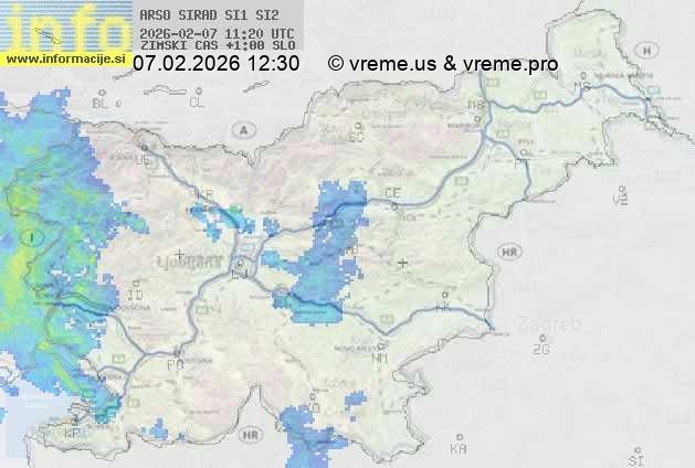 Radarska karta padavin