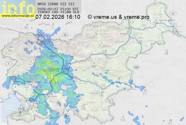 Radarska karta padavin