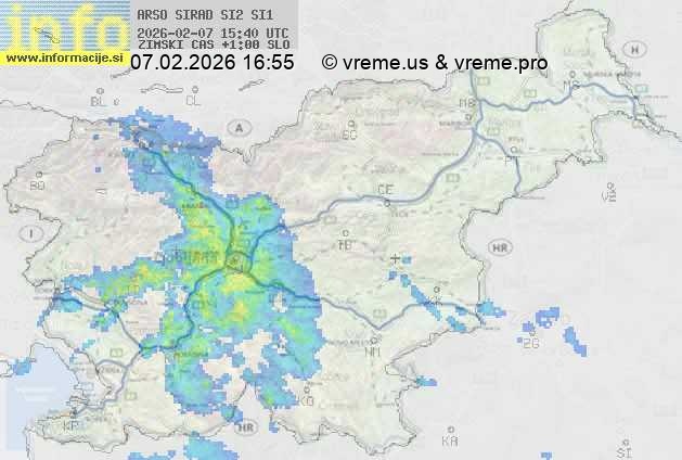 Radarska karta padavin