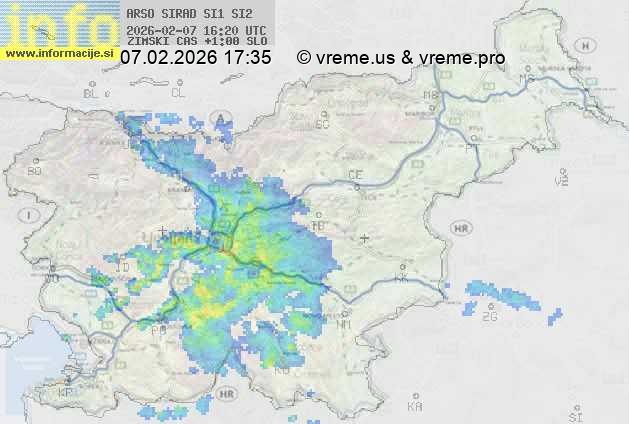 Radarska karta padavin