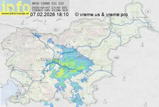 Radarska karta padavin