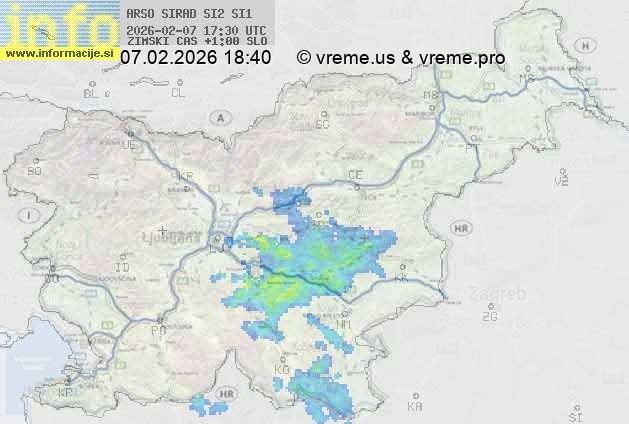 Radarska karta padavin