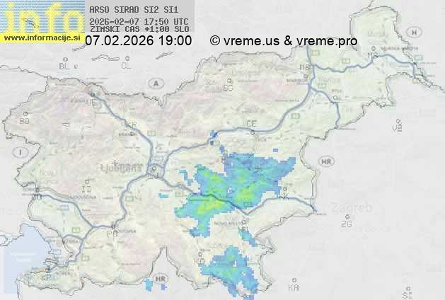 Radarska karta padavin
