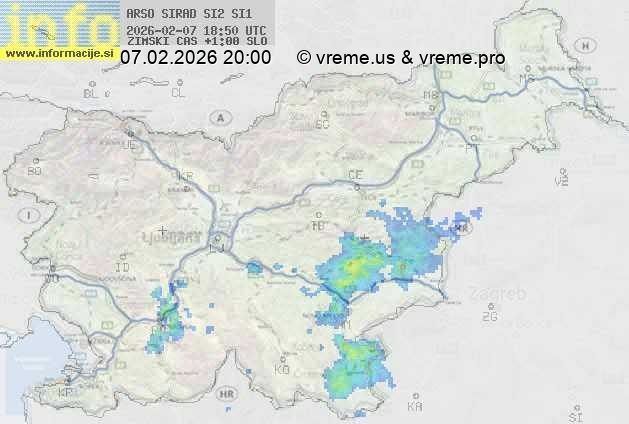 Radarska karta padavin