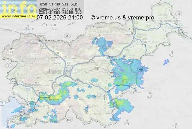 Radarska karta padavin