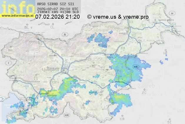 Radarska karta padavin