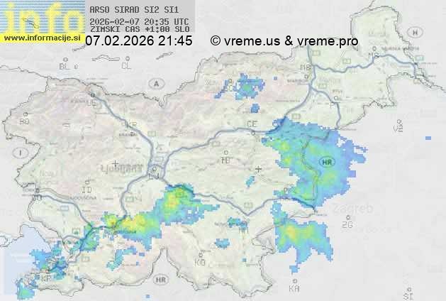 Radarska karta padavin