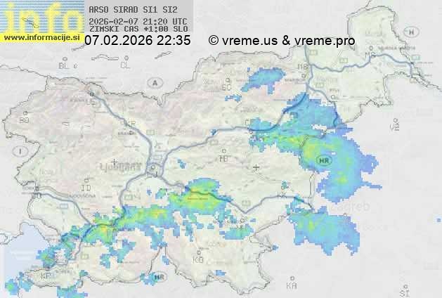 Radarska karta padavin