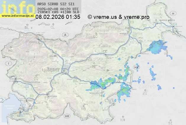 Radarska karta padavin