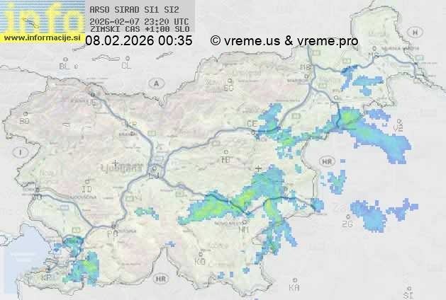 Radarska karta padavin