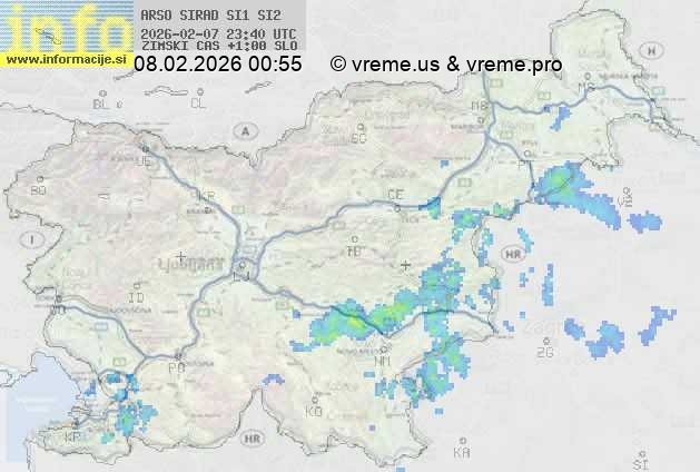 Radarska karta padavin