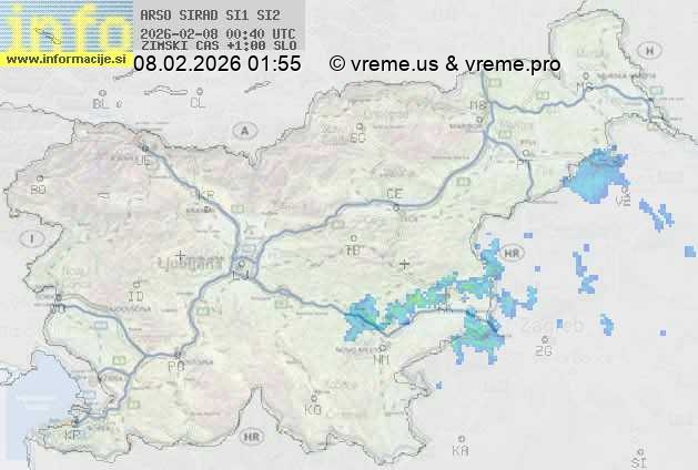 Radarska karta padavin