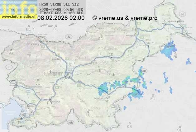 Radarska karta padavin