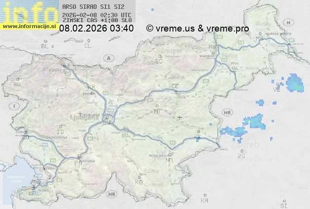 Radarska karta padavin