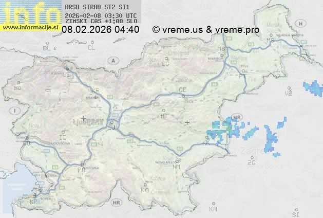 Radarska karta padavin