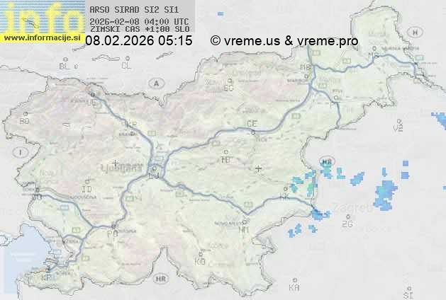 Radarska karta padavin
