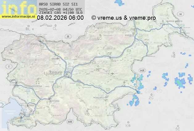 Radarska karta padavin