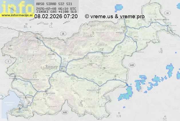 Radarska karta padavin