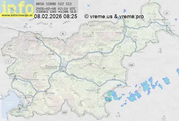 Radarska karta padavin