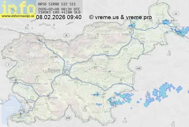 Radarska karta padavin