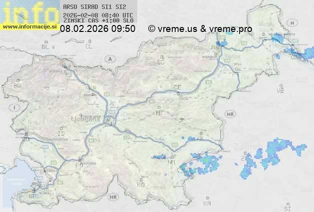 Radarska karta padavin