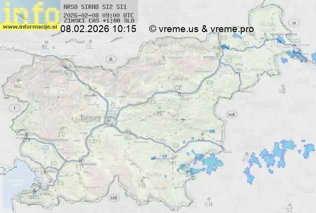 Radarska karta padavin