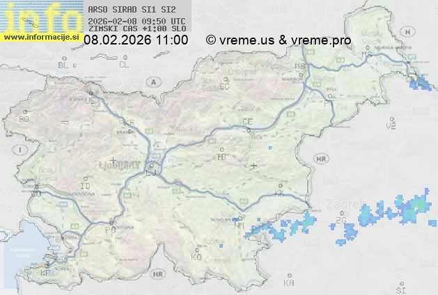 Radarska karta padavin