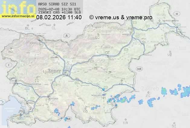 Radarska karta padavin