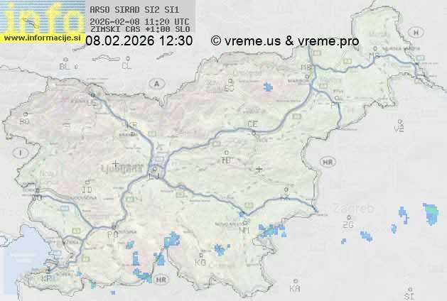 Radarska karta padavin