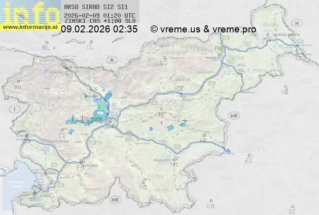 Radarska karta padavin