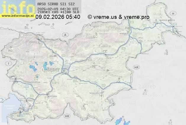 Radarska karta padavin