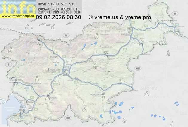 Radarska karta padavin