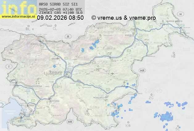 Radarska karta padavin