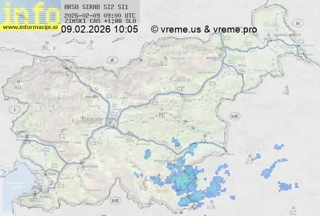 Radarska karta padavin
