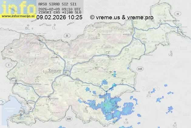 Radarska karta padavin