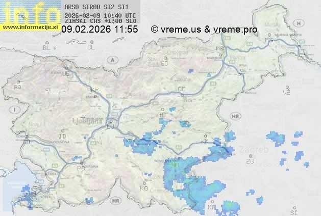 Radarska karta padavin