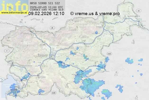 Radarska karta padavin