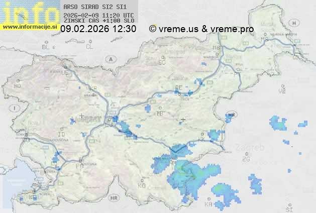 Radarska karta padavin