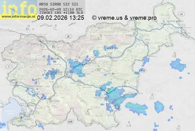 Radarska karta padavin
