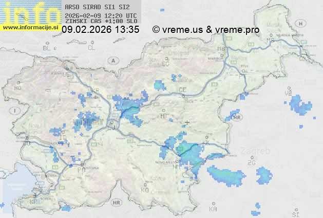 Radarska karta padavin
