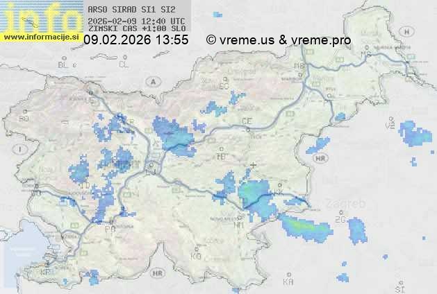 Radarska karta padavin