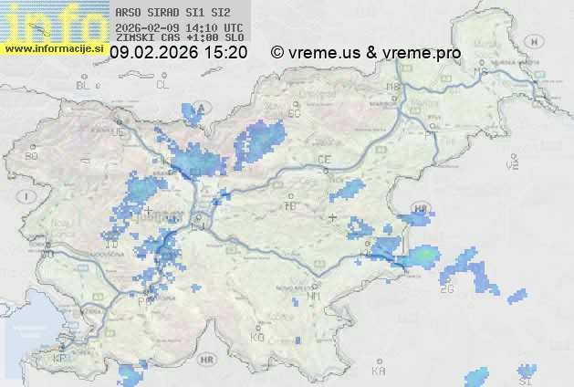 Radarska karta padavin