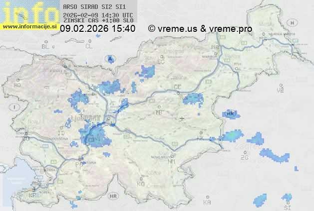 Radarska karta padavin