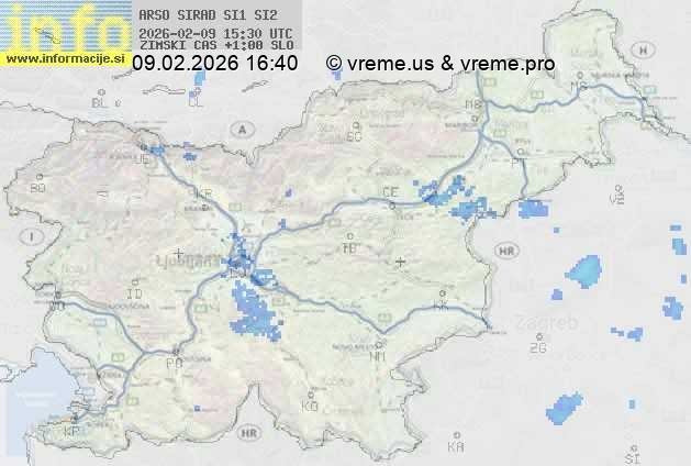 Radarska karta padavin