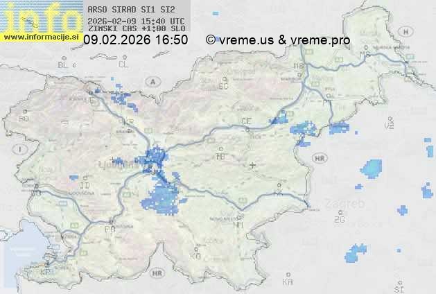 Radarska karta padavin