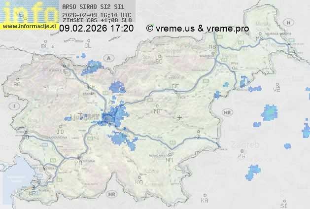 Radarska karta padavin