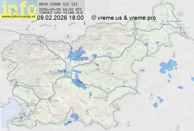 Radarska karta padavin