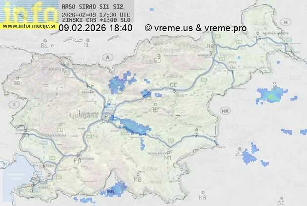 Radarska karta padavin