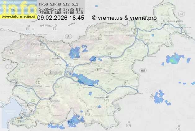 Radarska karta padavin