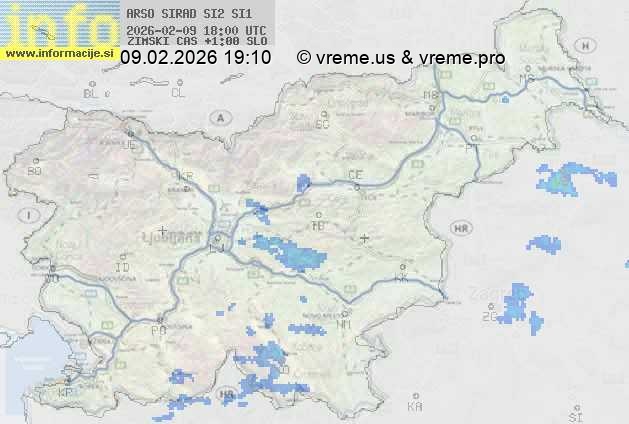 Radarska karta padavin